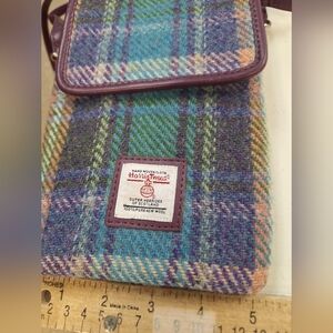 Harris Tweed Purple and Blue Crossbody Bag